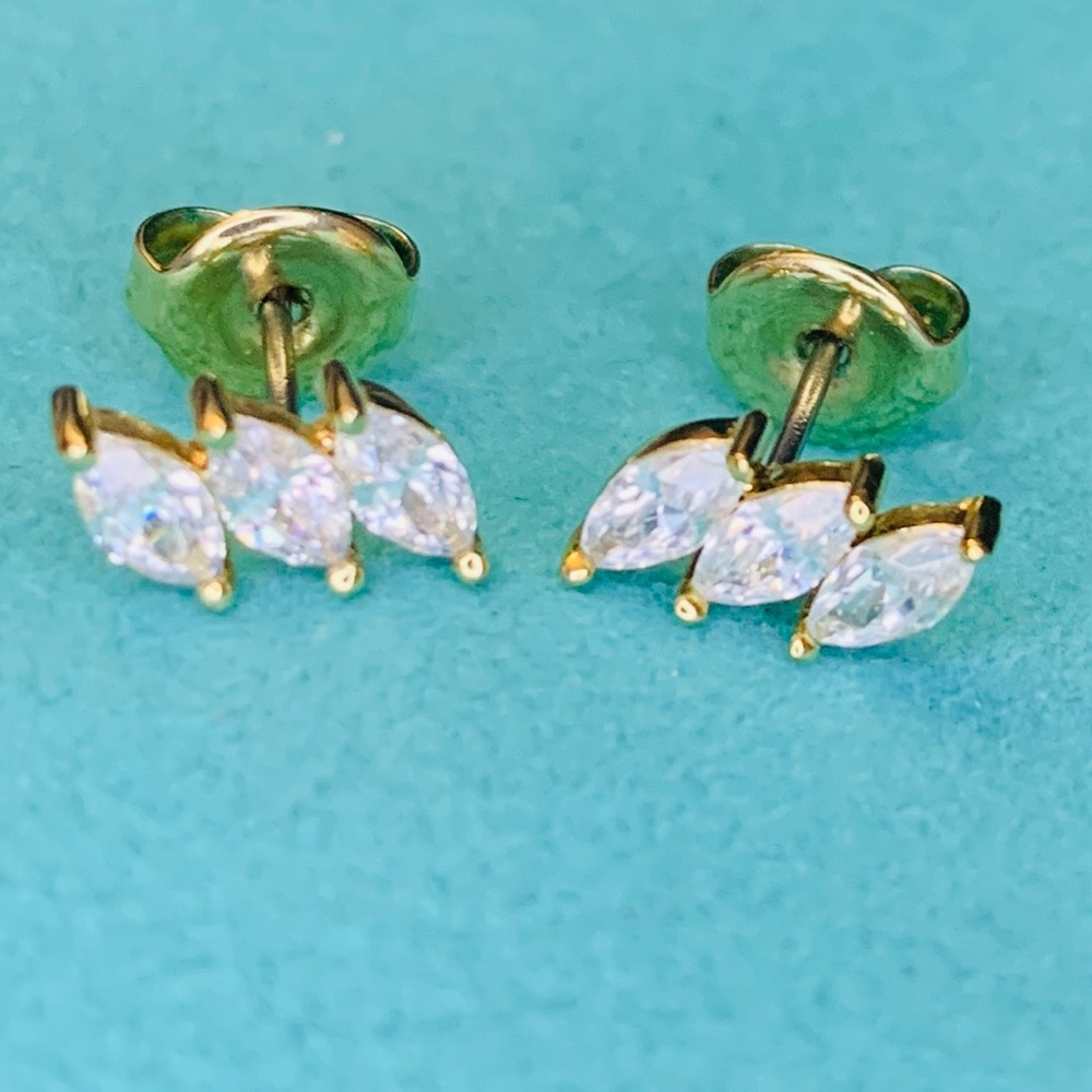 Gold plated earrings